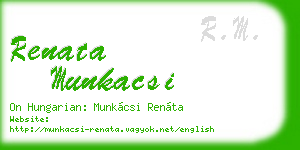 renata munkacsi business card